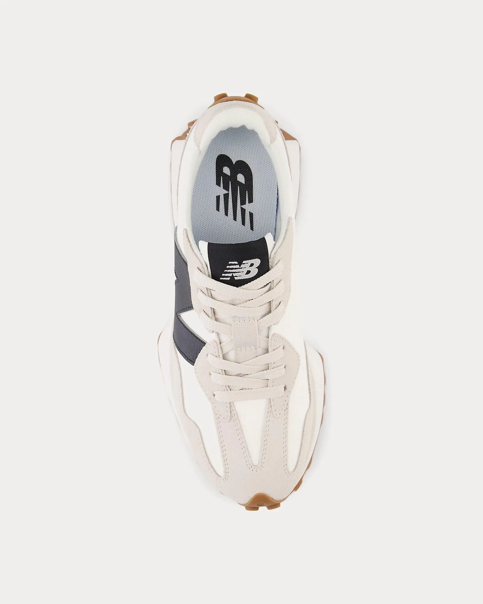 327 Moonbeam / Black Low Top Sneakers