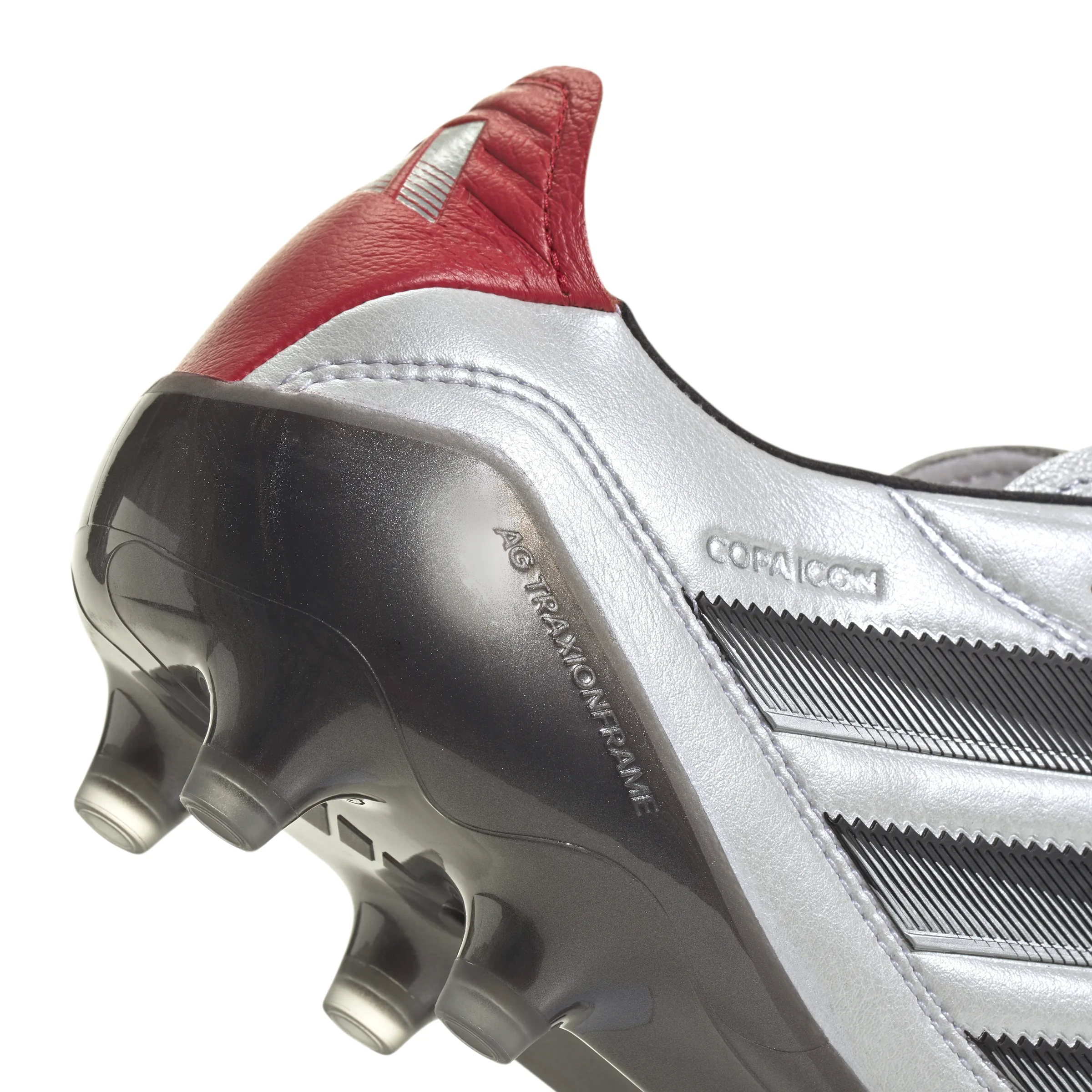 adidas Copa Icon II FG Firm Ground Soccer Cleats -  White/Core Black/ Pure Ruby