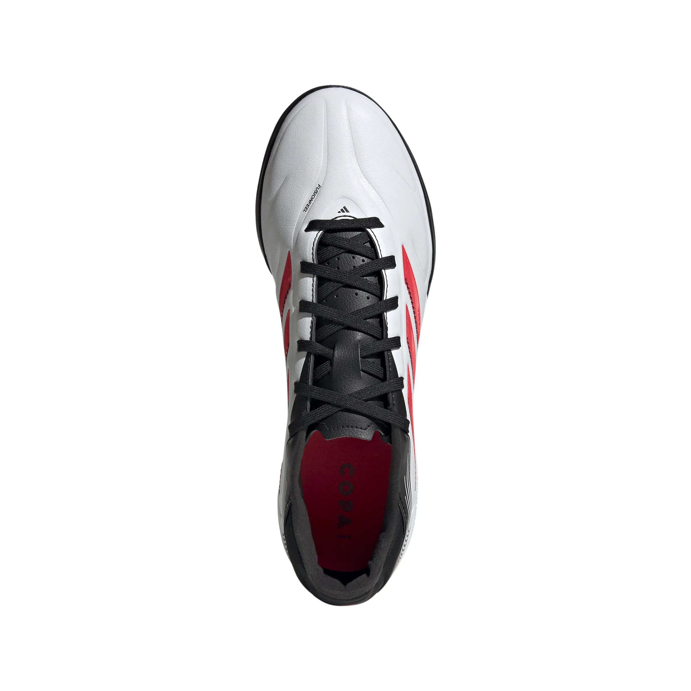 adidas Copa Pure 3 League TF Turf Soccer Cleat -Cloud White / Lucid Red / Core Black