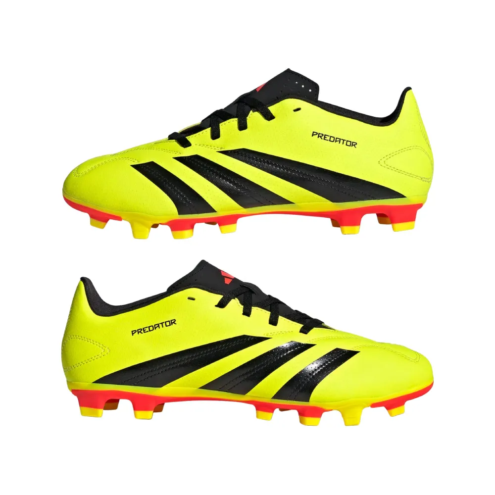 Adidas Unisex Perdator Club Flexible Ground Football Shoe (Team Solar Yellow/Core Black/Solar Red)