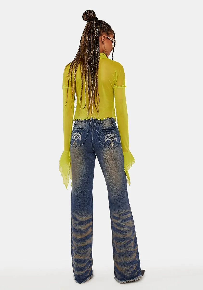 After Hours Lace Up Jeans