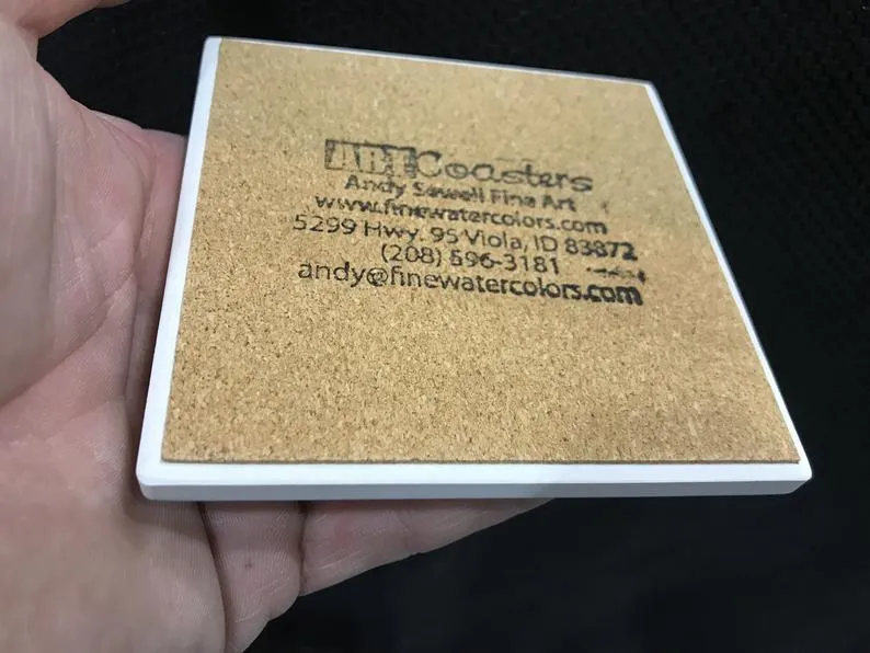 ASC239 "Kicking up some Dust" tractor ceramic coaster