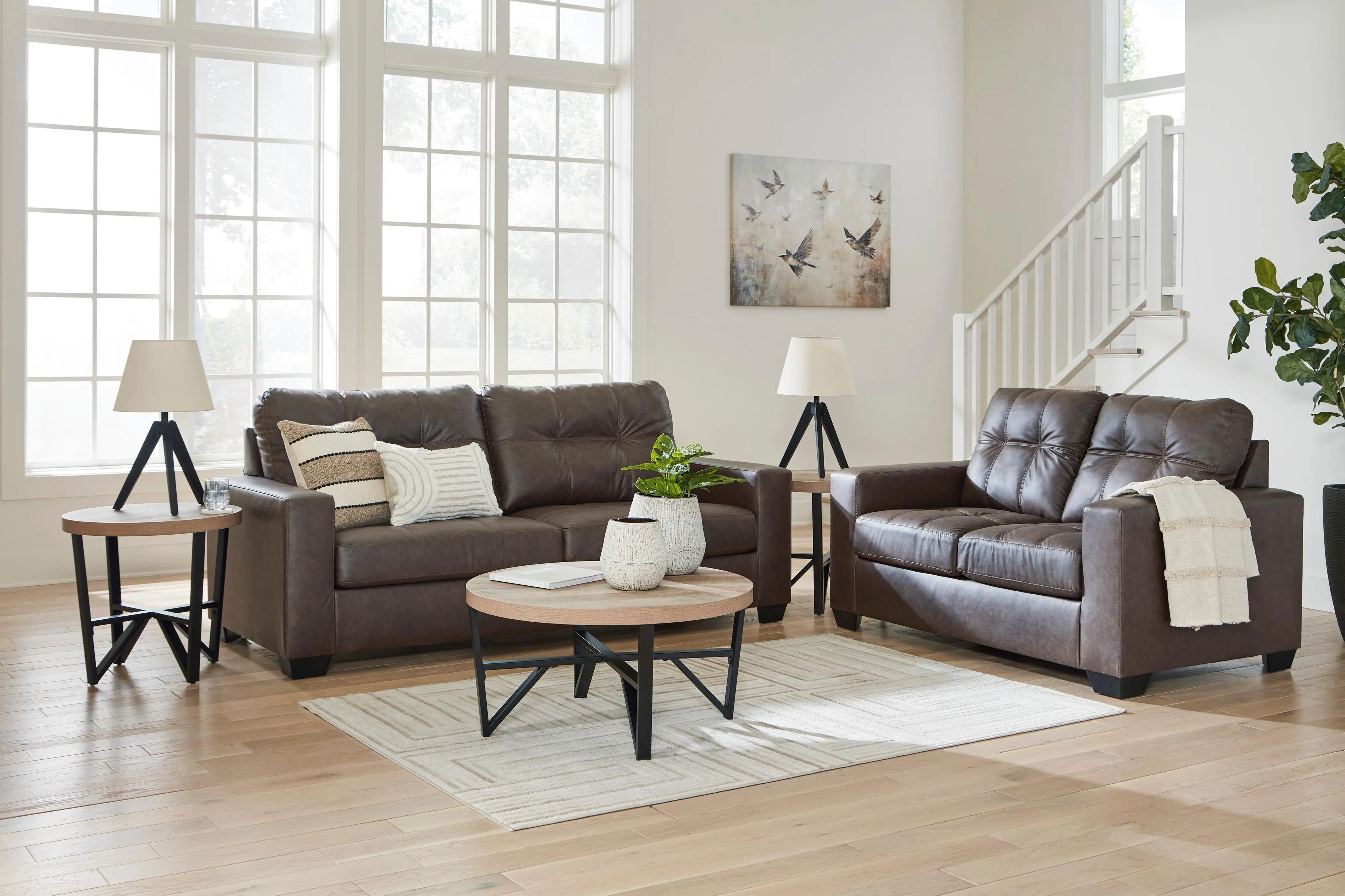 Benchcraft Barlin Mills 17003U1 2 pc Sofa and Loveseat Set