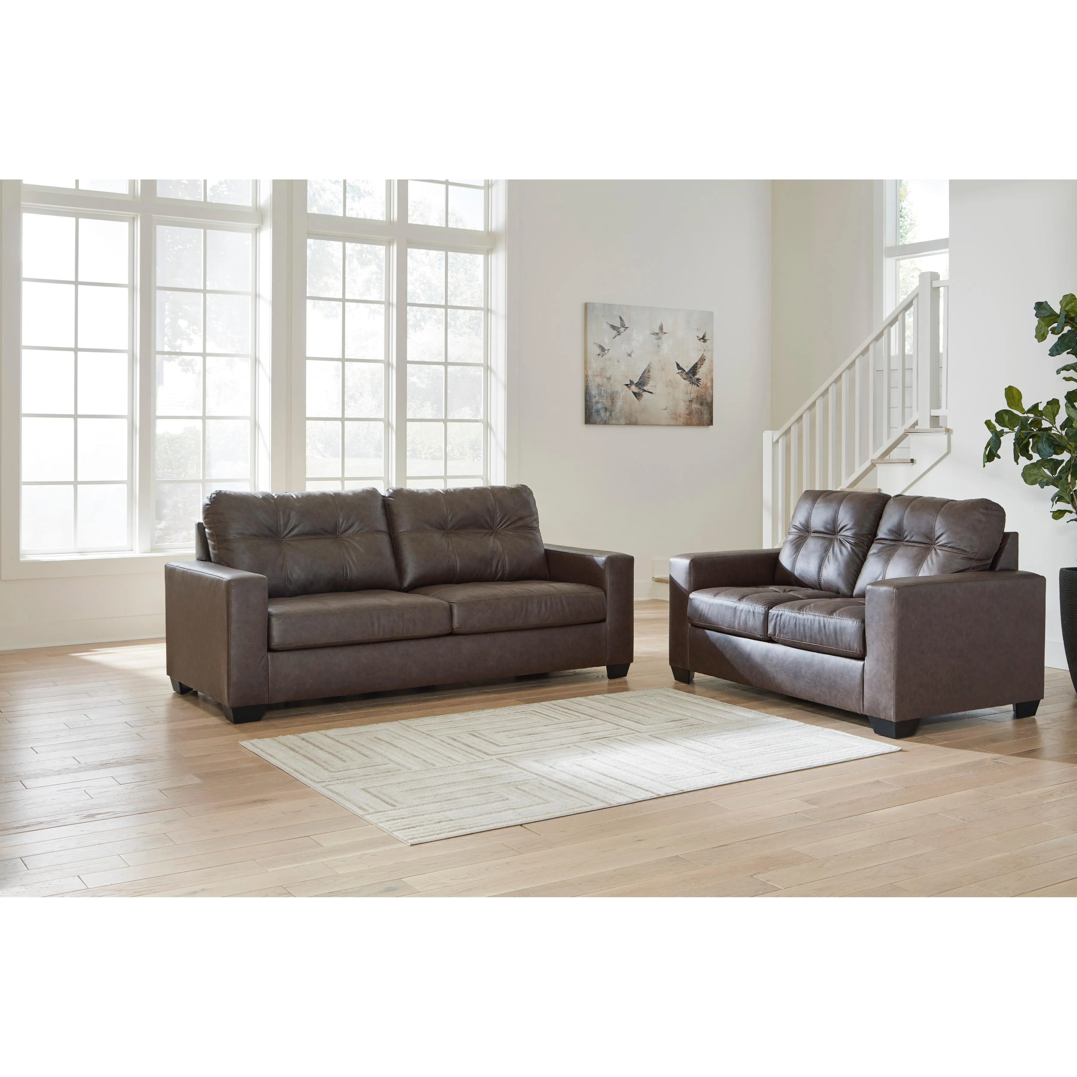 Benchcraft Barlin Mills 17003U1 2 pc Sofa and Loveseat Set