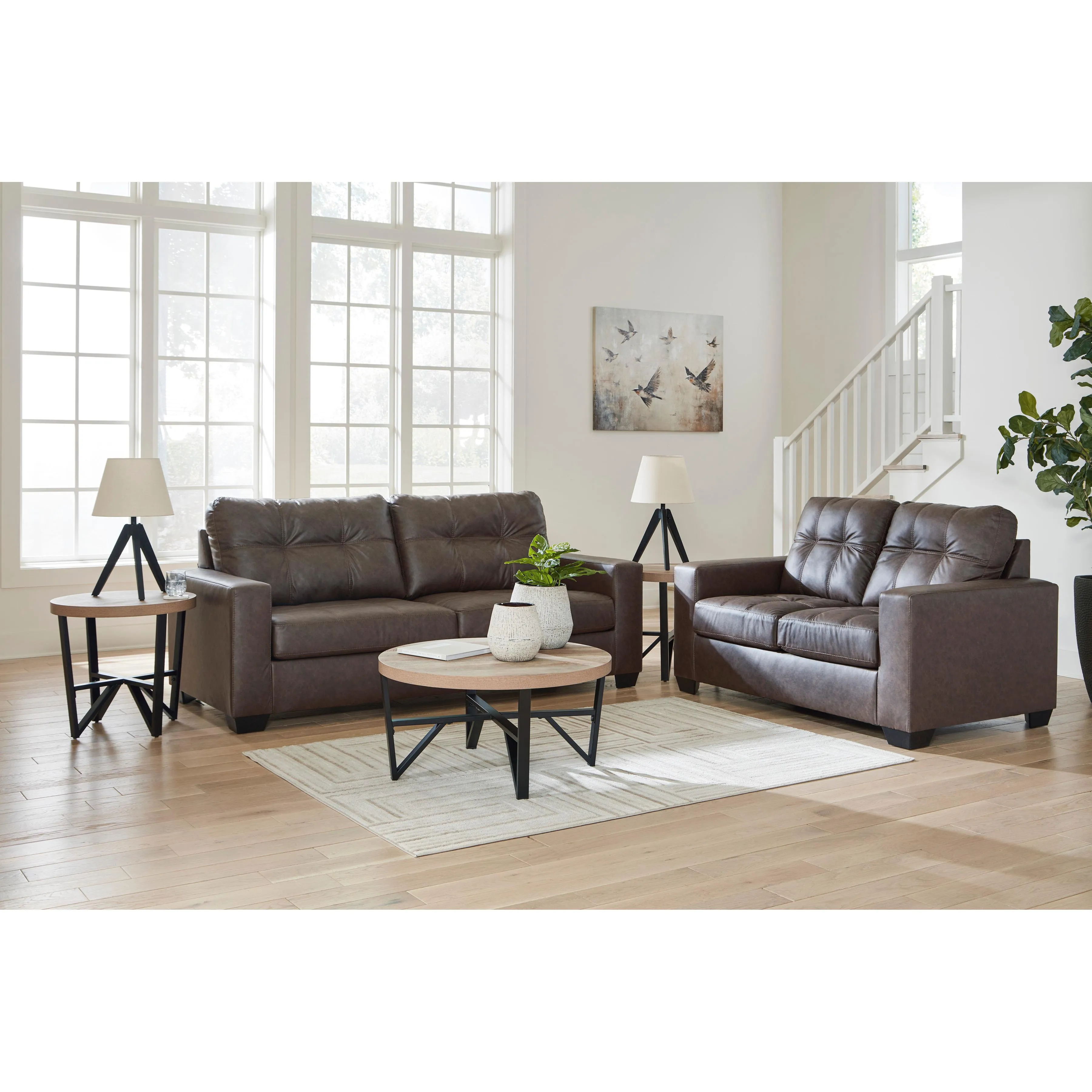 Benchcraft Barlin Mills 17003U1 2 pc Sofa and Loveseat Set