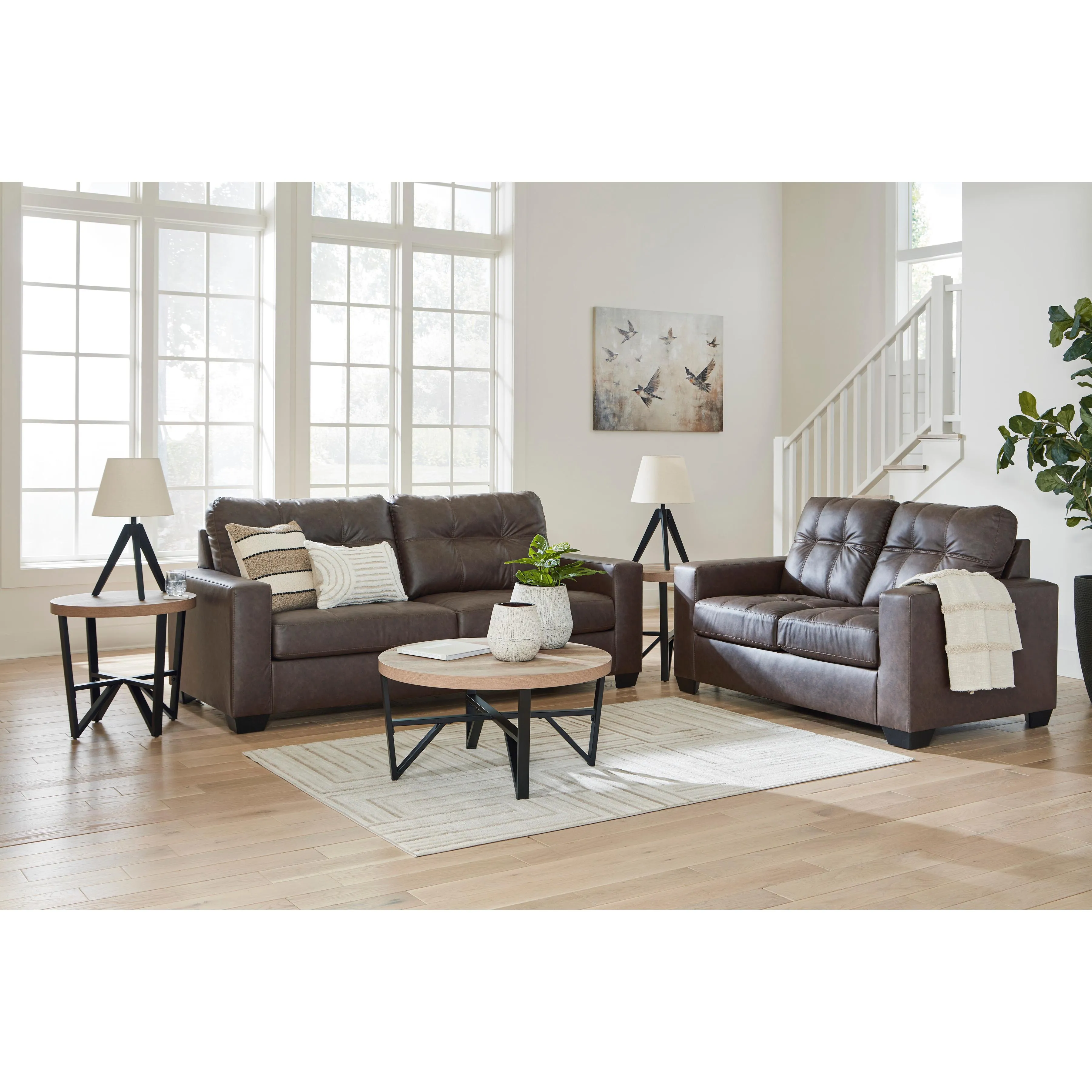 Benchcraft Barlin Mills 17003U1 2 pc Sofa and Loveseat Set