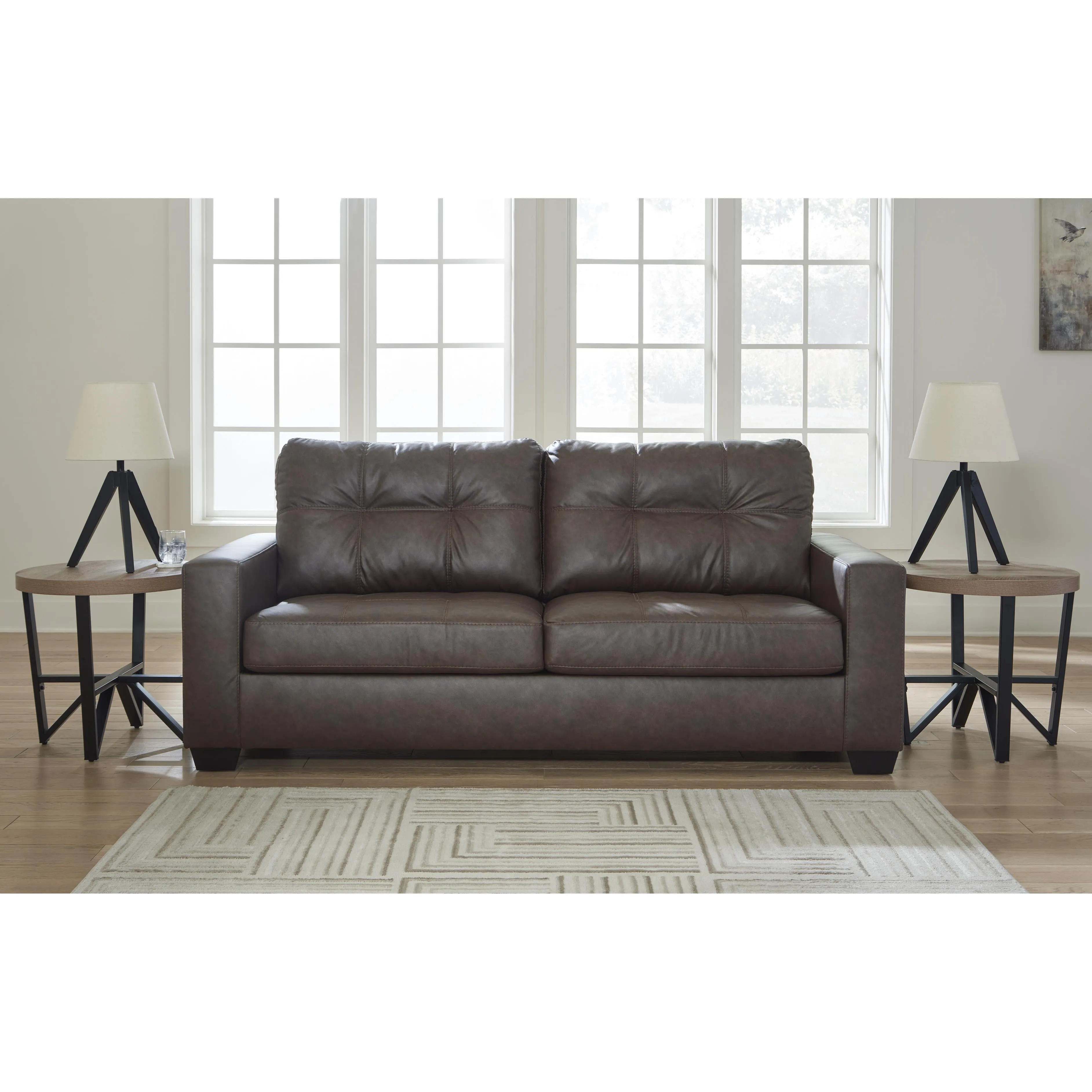 Benchcraft Barlin Mills Leather Look Queen Sofabed 1700339