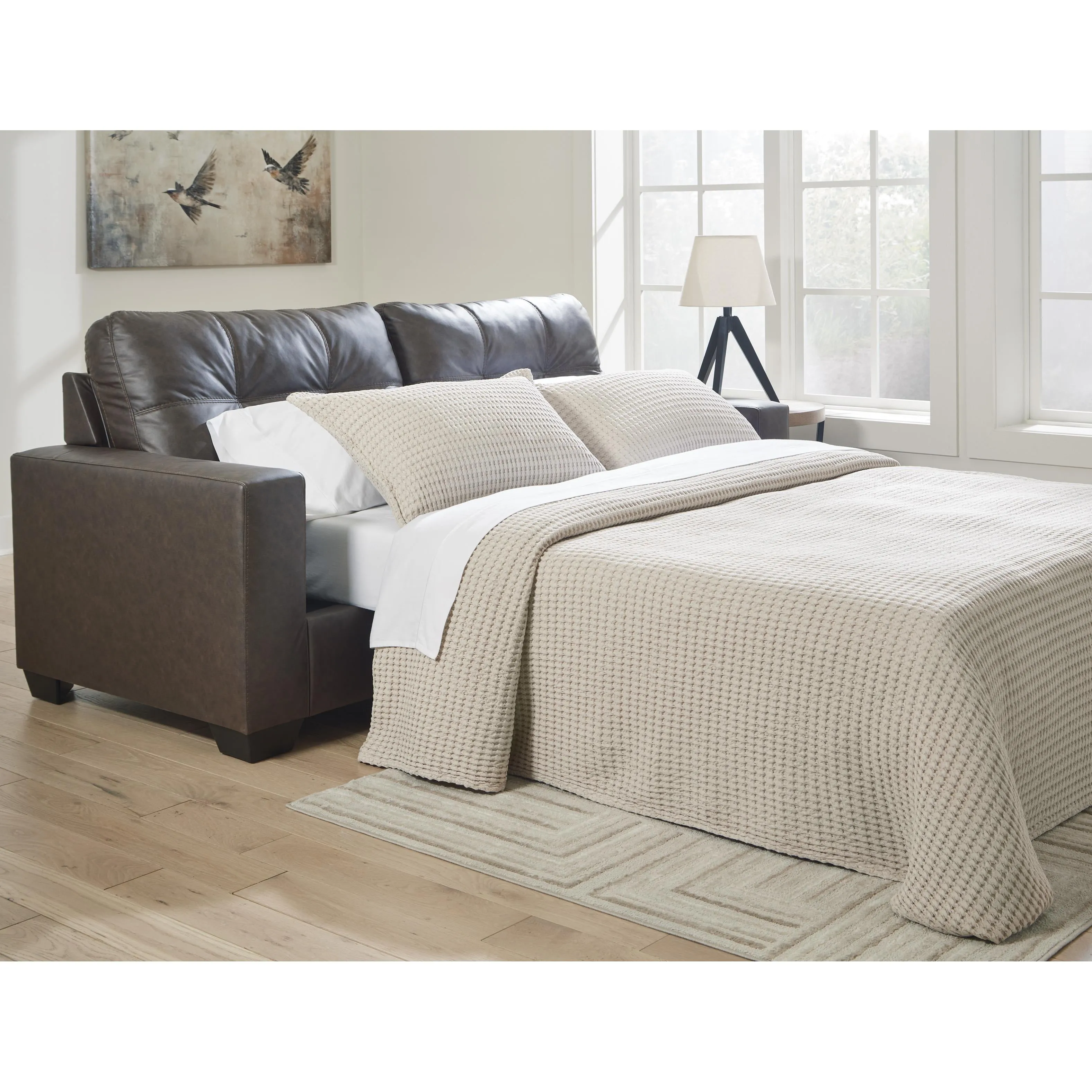 Benchcraft Barlin Mills Leather Look Queen Sofabed 1700339