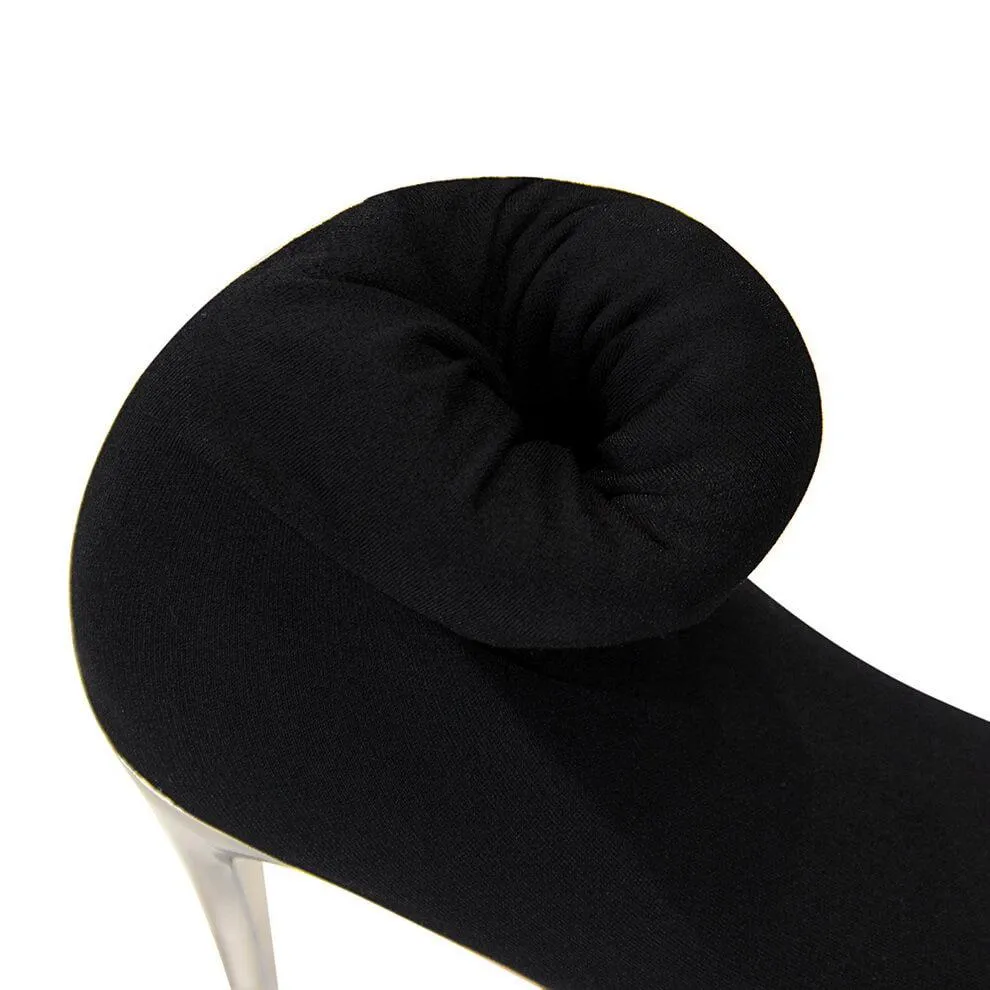 Black Point Toe Plain Stretch High Heel Over Knee Boots