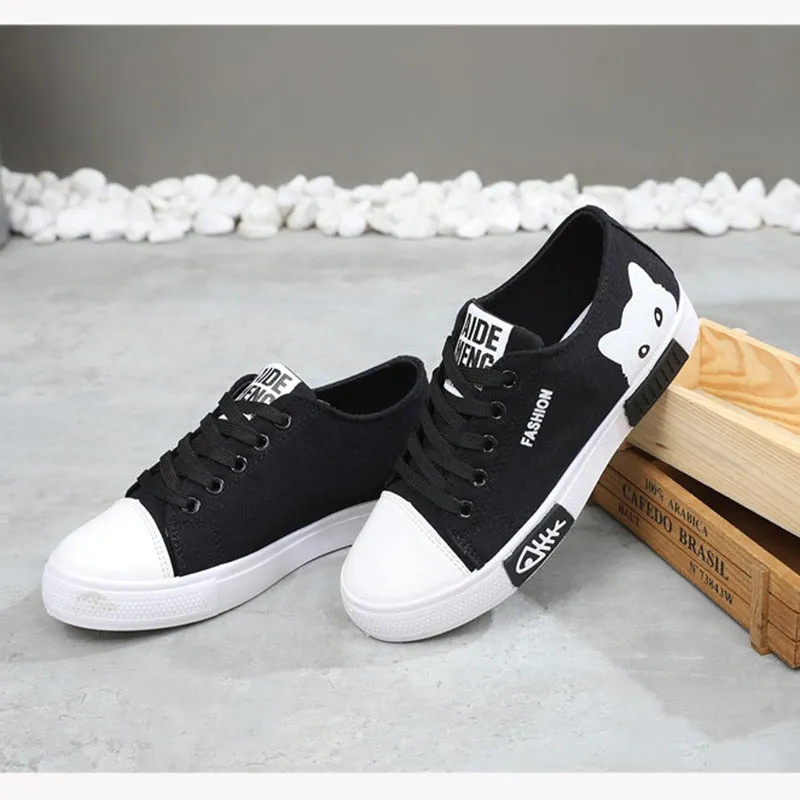 Cat Cartoon Canvas  Sneakers shoes