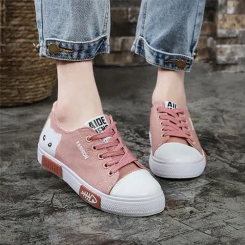 Cat Cartoon Canvas  Sneakers shoes