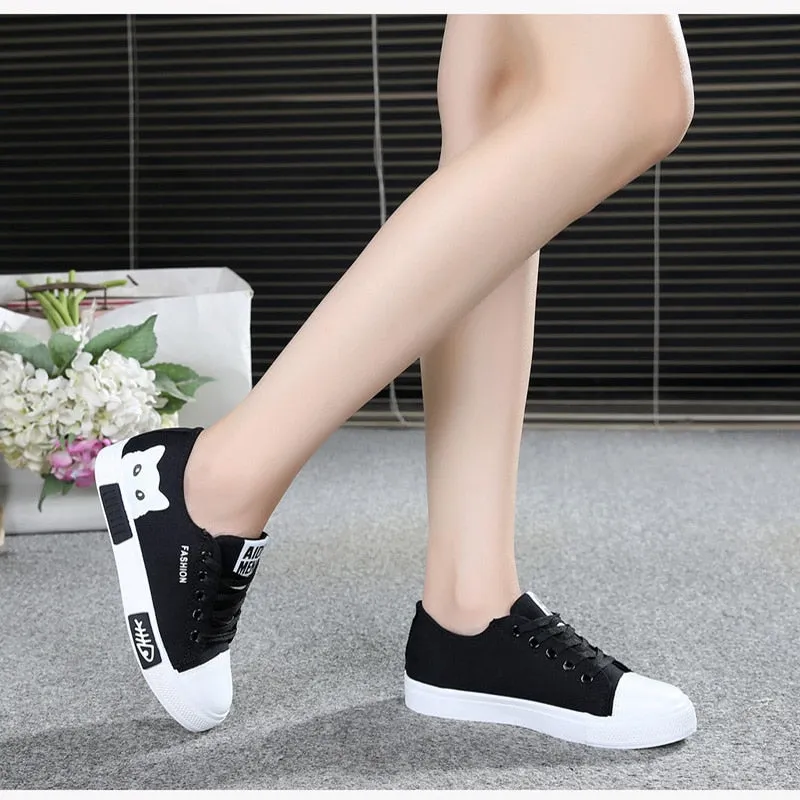 Cat Cartoon Canvas  Sneakers shoes