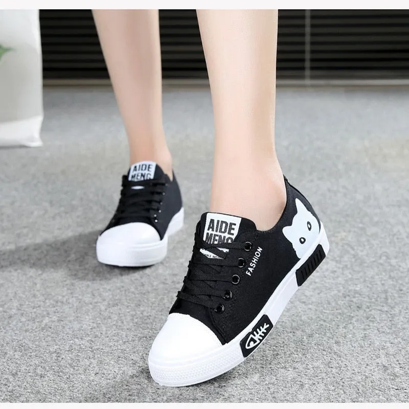 Cat Cartoon Canvas  Sneakers shoes