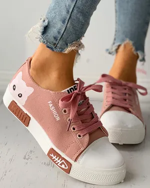 Cat Cartoon Canvas  Sneakers shoes