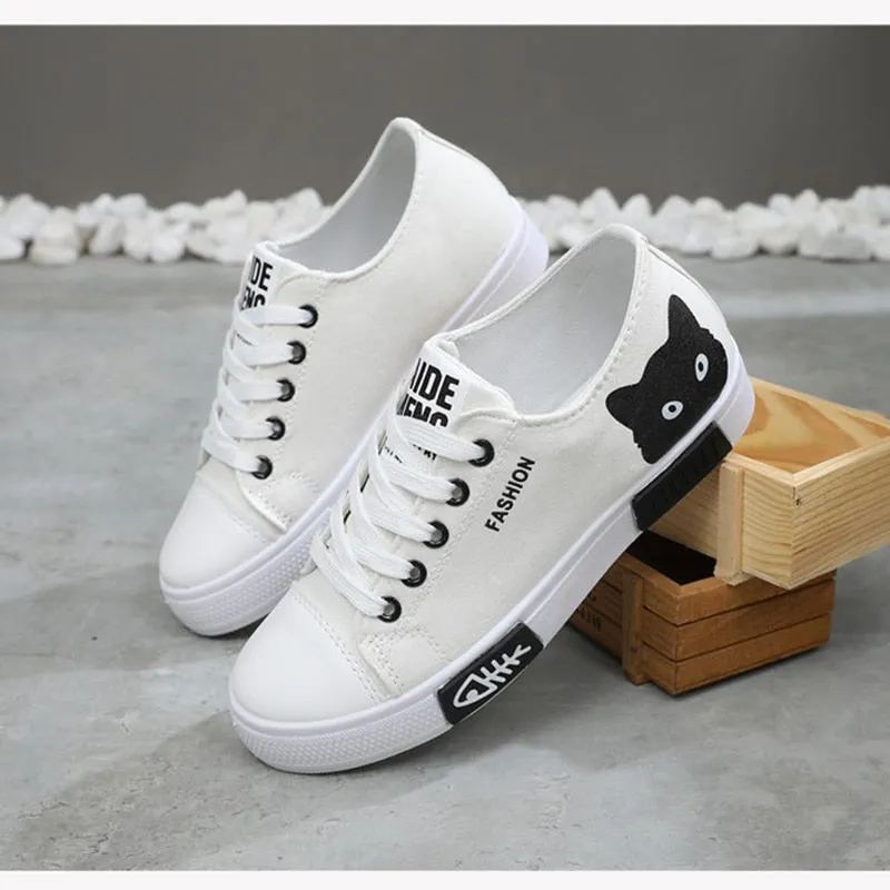 Cat Cartoon Canvas  Sneakers shoes