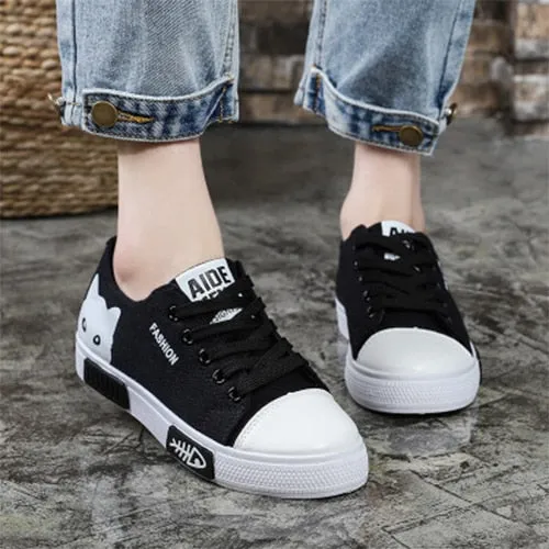 Cat Cartoon Canvas  Sneakers shoes