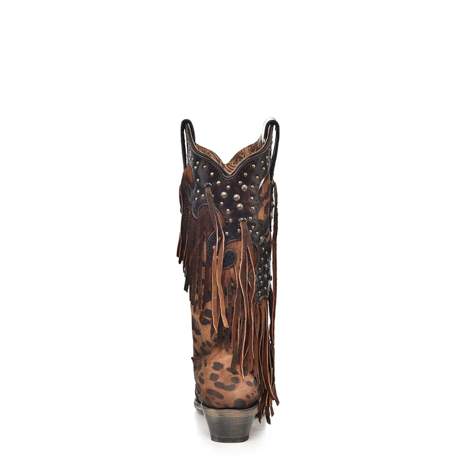 Corral Womens Fashion Boots Goat Leather Patricia Honey Leopard