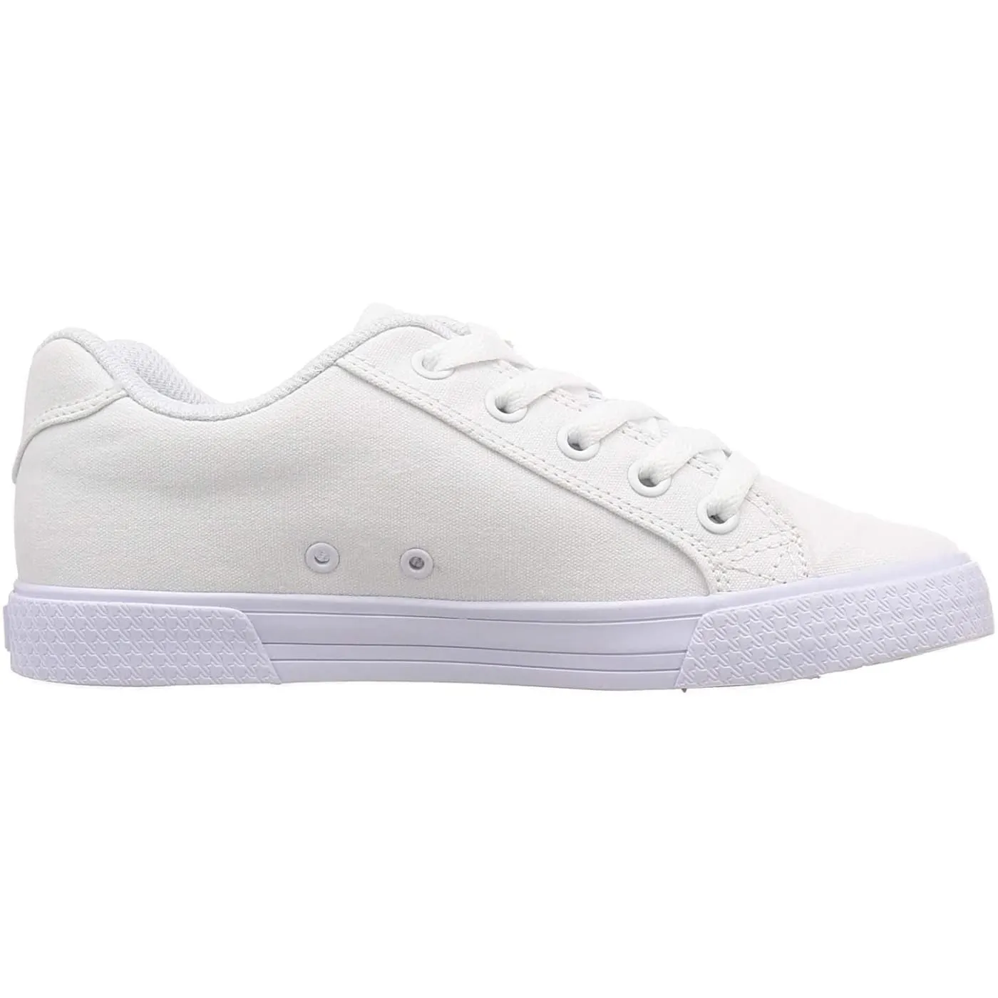 DC Chelsea TX White Silver Womens Skate Trainers