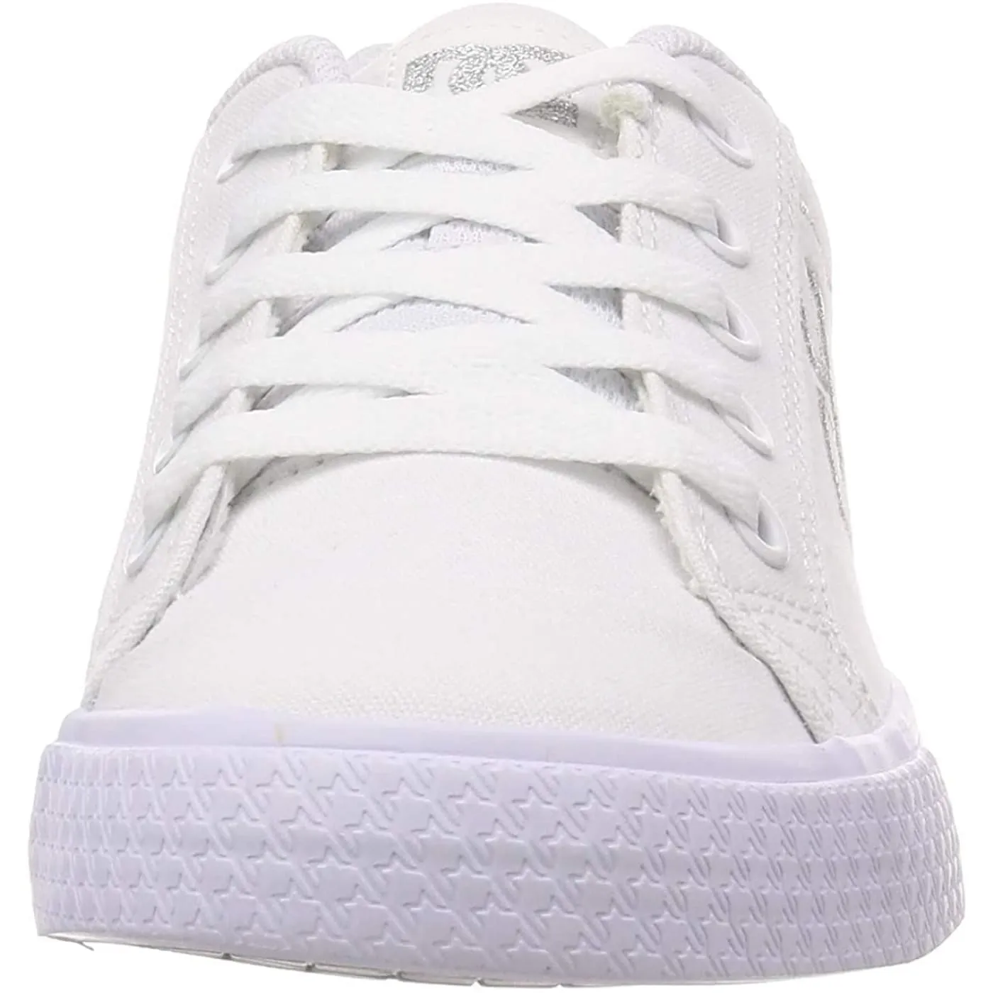 DC Chelsea TX White Silver Womens Skate Trainers
