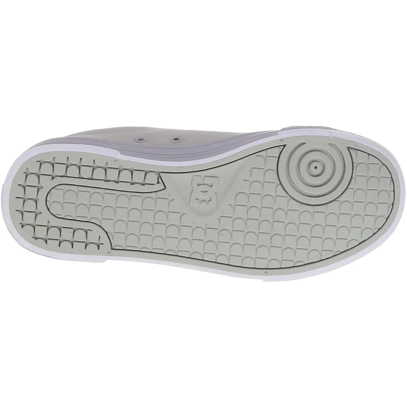 DC Chelsea TX White Silver Womens Skate Trainers
