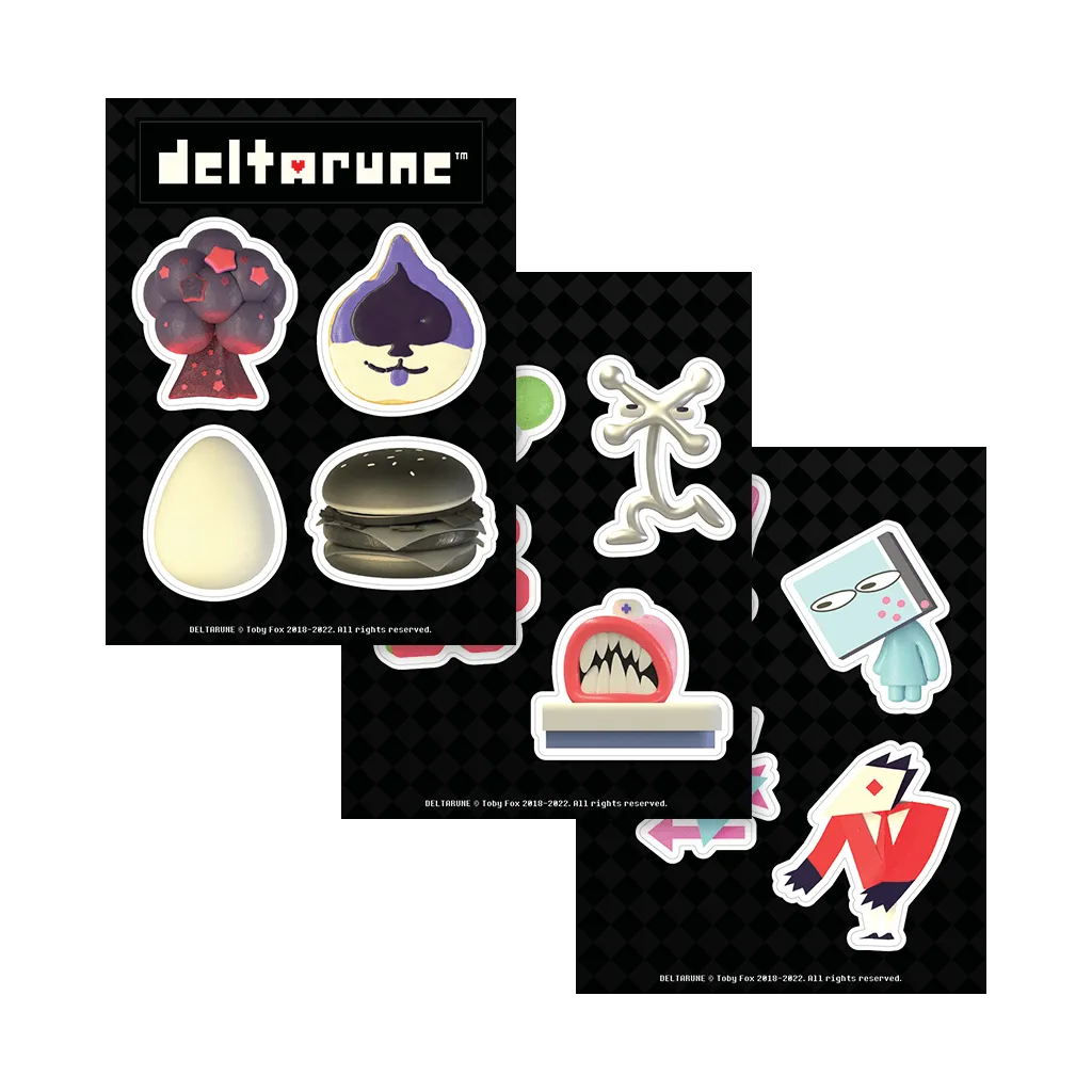 DELTARUNE NPC Sticker Sheet