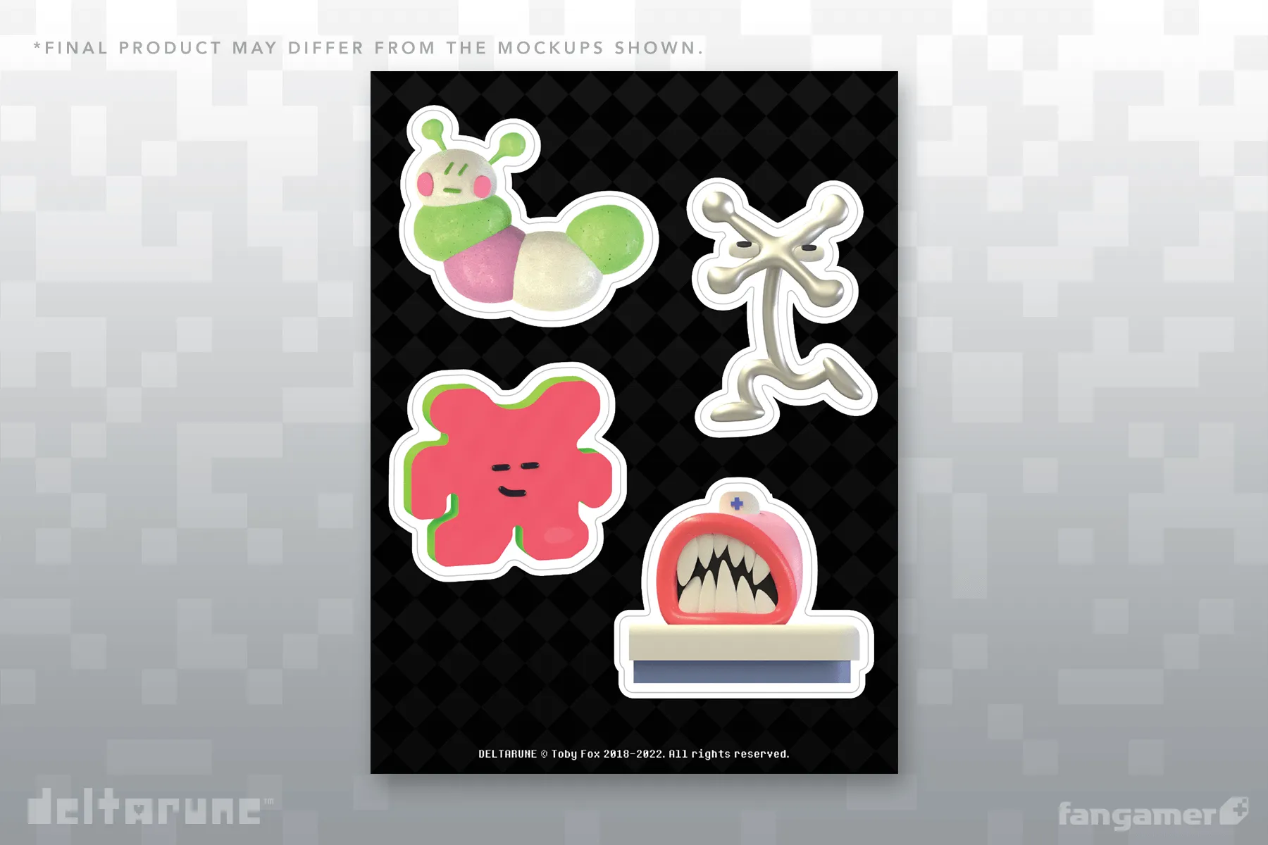 DELTARUNE NPC Sticker Sheet