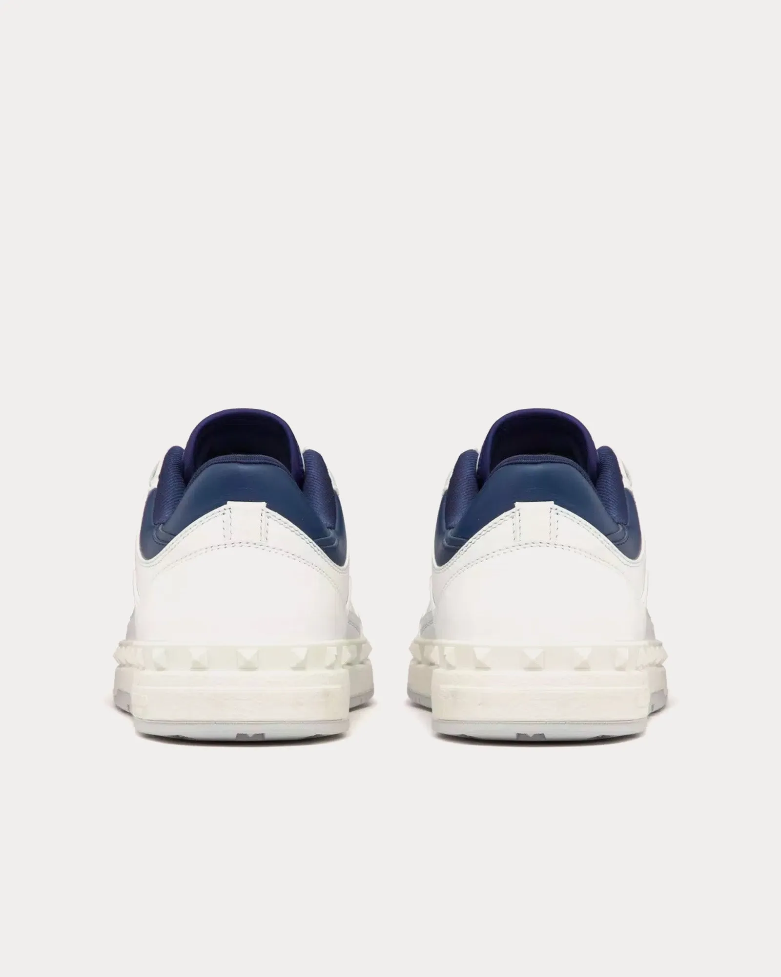 Freedots Calfskin White / Blue Low Top Sneakers