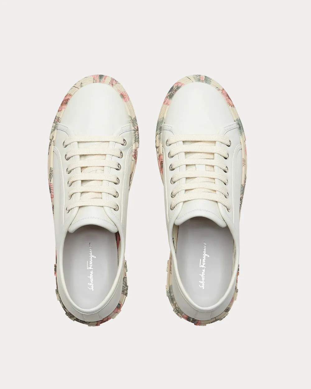 Gancini White Low Top Sneakers