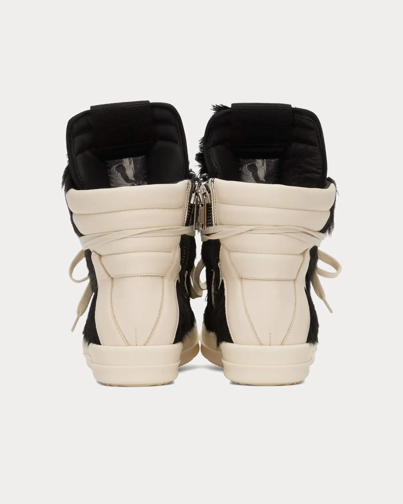 Geobasket Hair On Leather Black / Milk / Milk Low Top Sneakers