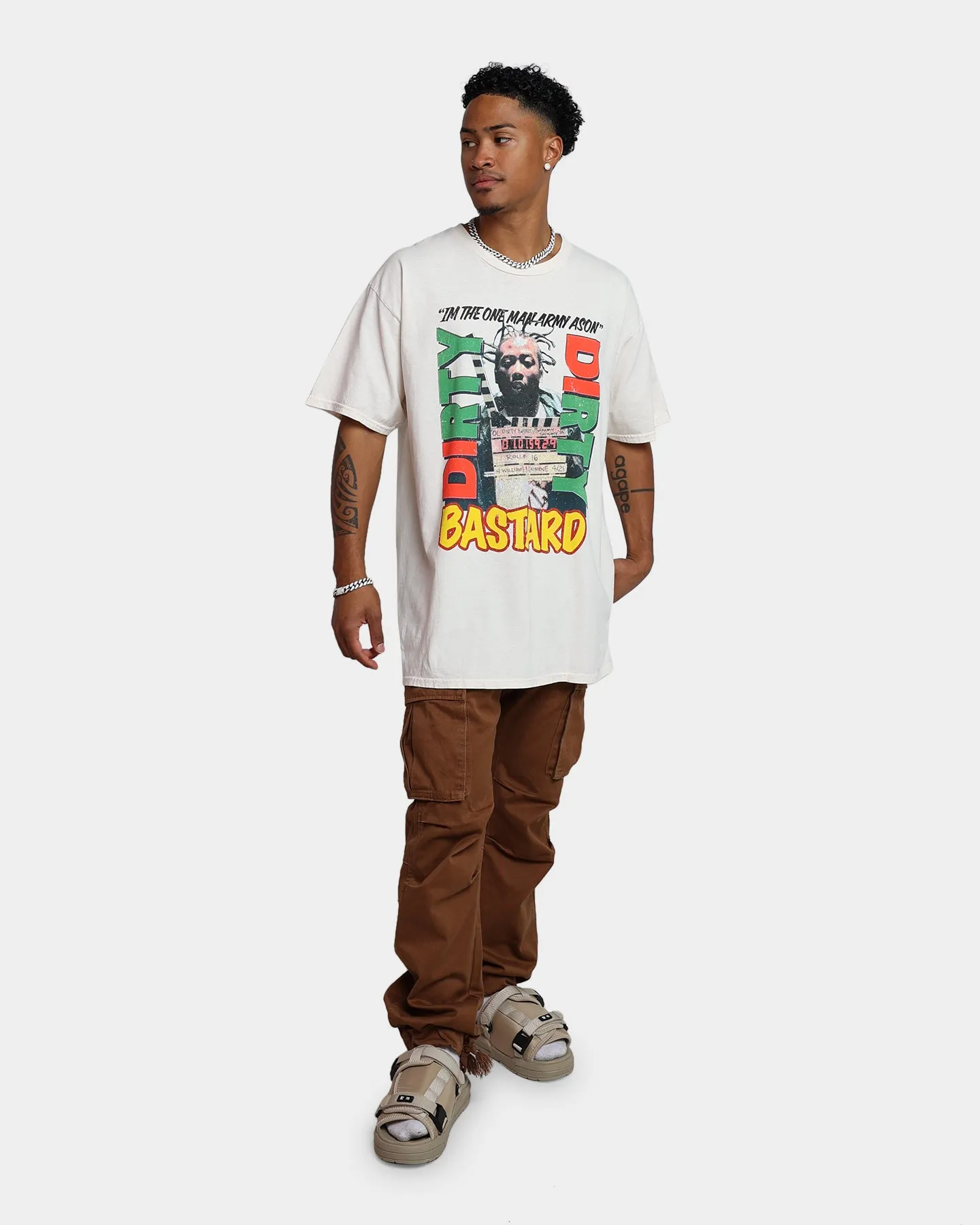Goat Crew X Ol' Dirty Bastard One Man Army T-Shirt Off White