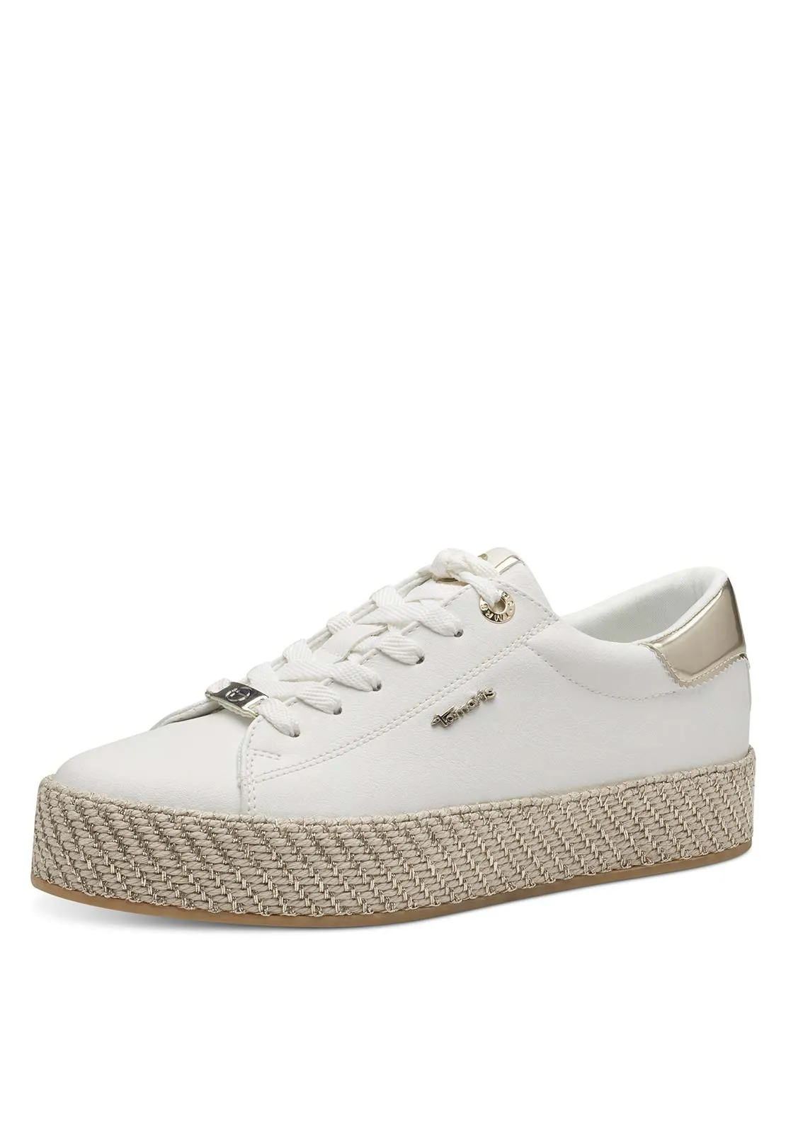 Hess Sole Platform Trainer - White / Gold