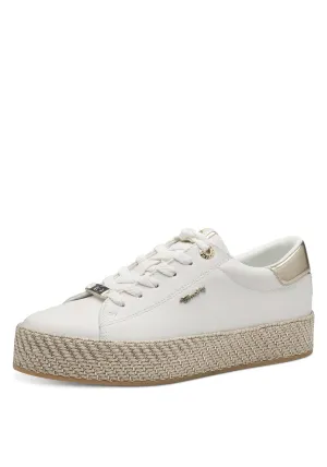 Hess Sole Platform Trainer - White / Gold