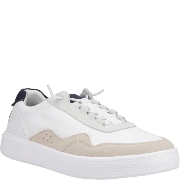 Hey Dude Mens Hudson Canvas White/Grey
