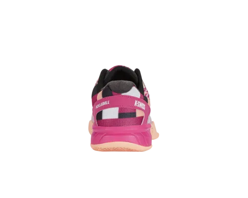 K-Swiss Women's Express Light Pickleball Wide Fuschia Purple Bleach Apricot Shoes