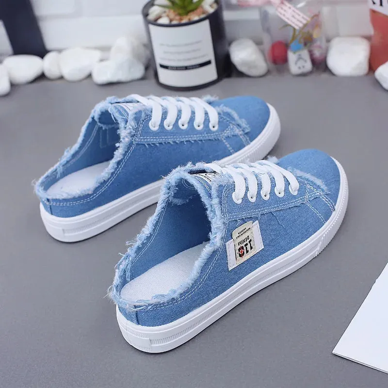 Lace Up White Shoes