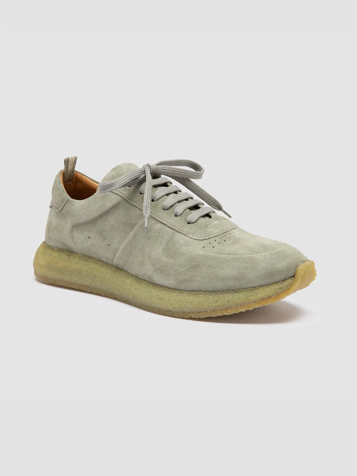 LEGEND 001 - Green Suede Low Top Sneakers
