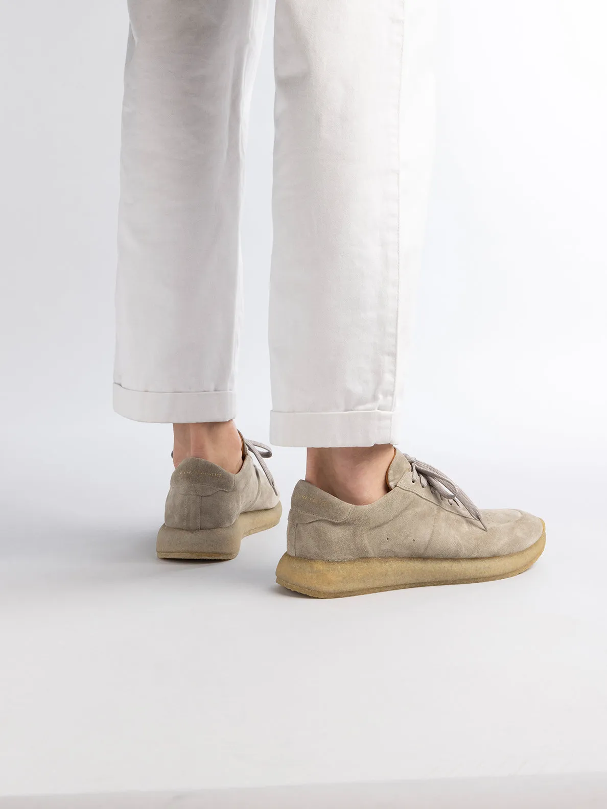 LEGEND 001 - Green Suede Low Top Sneakers