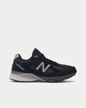 Made in USA 990v4 Black / Silver Low Top Sneakers