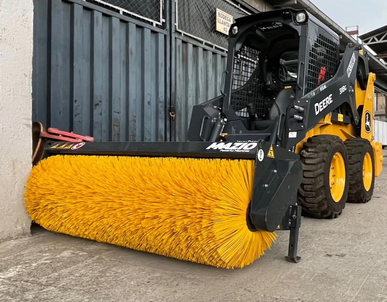 Mazio Angled Broom Angled Sweeper | Width 1550 to 2750 mm | Weight 250 to 540 kg | For Skid Steers