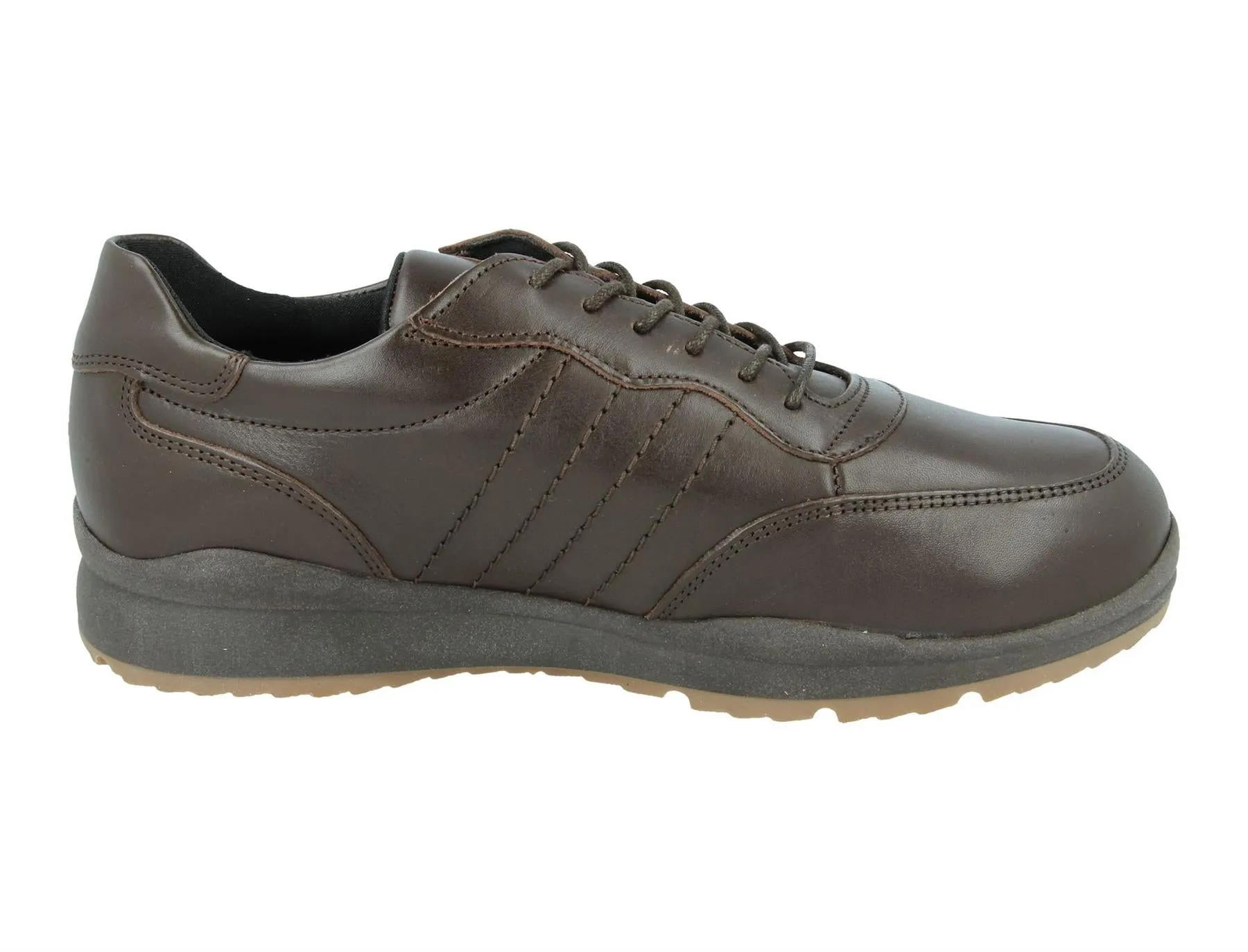 Men'S Casual Shoes (Seb)6V Wide Fit By Db Shoes in Dark Brown