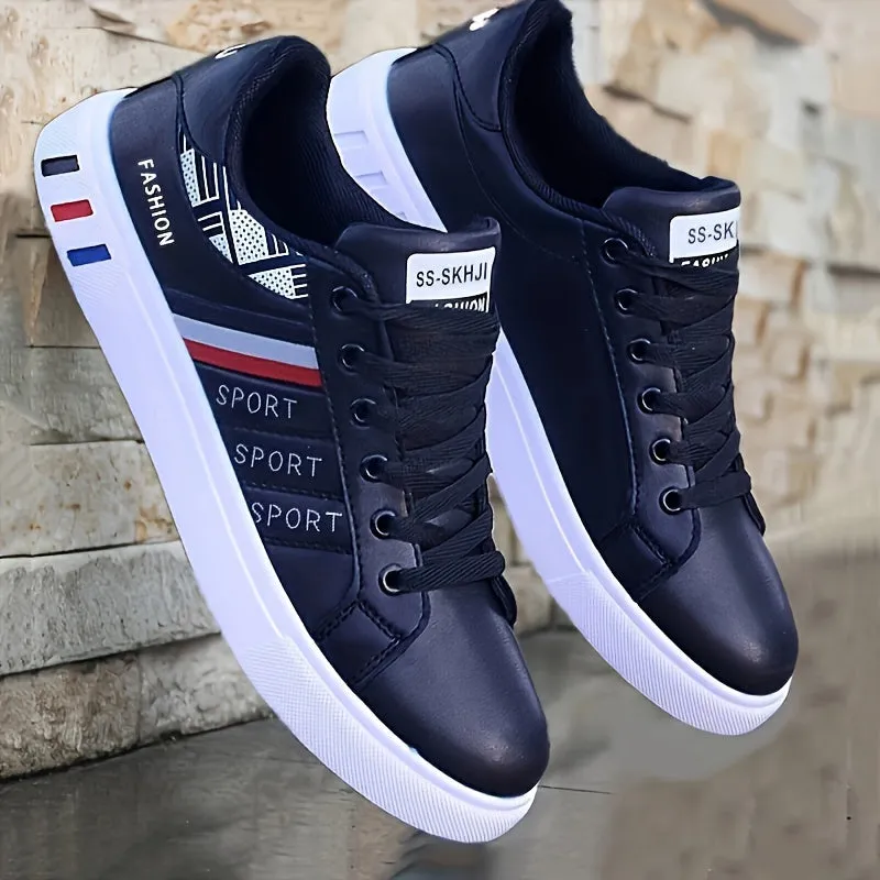 Men's Comfortable Breathable Lace-up Skate Shoes with Enhanced Grip and Easy-to-Clean Design