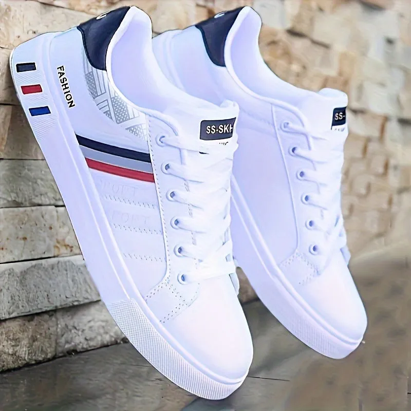 Men's Comfortable Breathable Lace-up Skate Shoes with Enhanced Grip and Easy-to-Clean Design