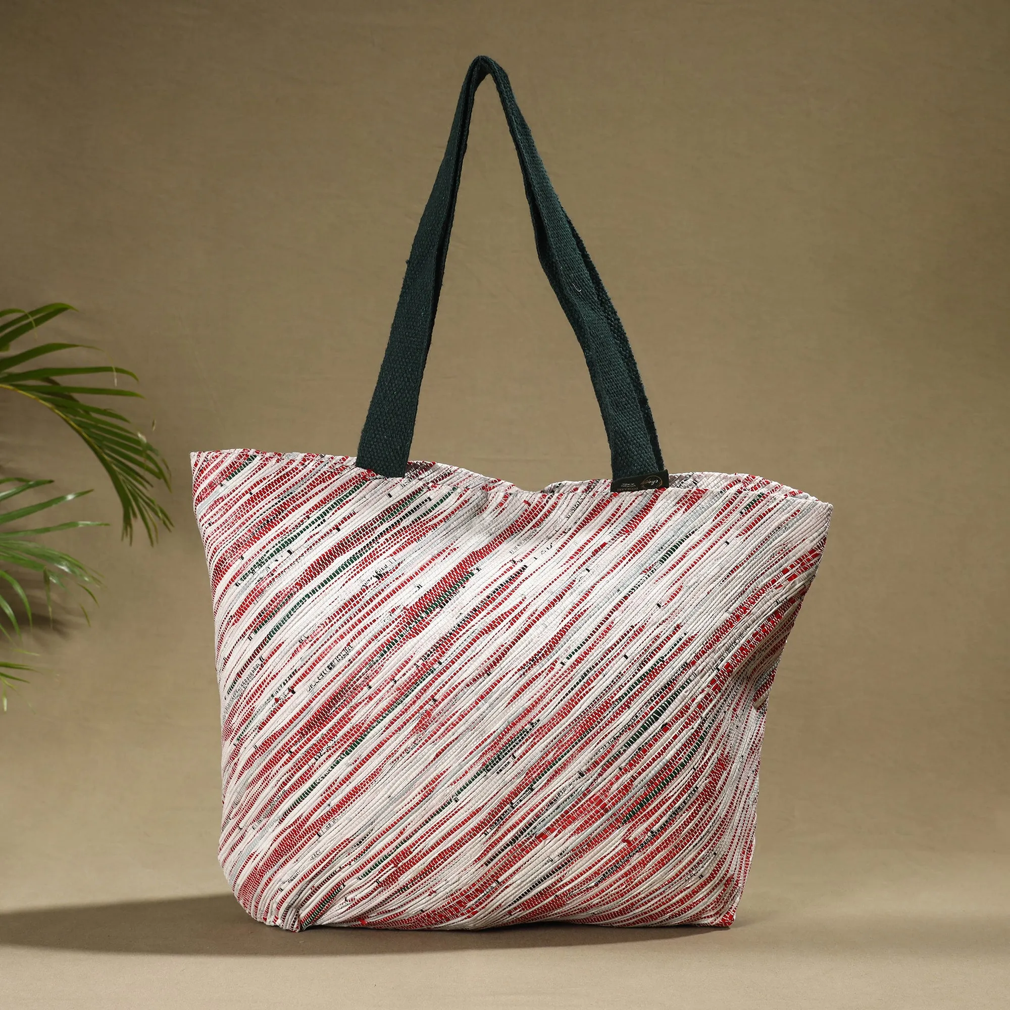 Multicolor - Upcycled Woven Handcrafted Shoulder Bag by Ecokaari