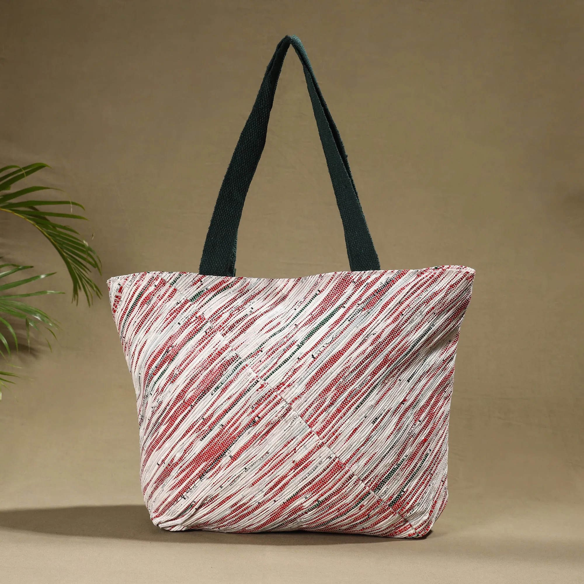 Multicolor - Upcycled Woven Handcrafted Shoulder Bag by Ecokaari