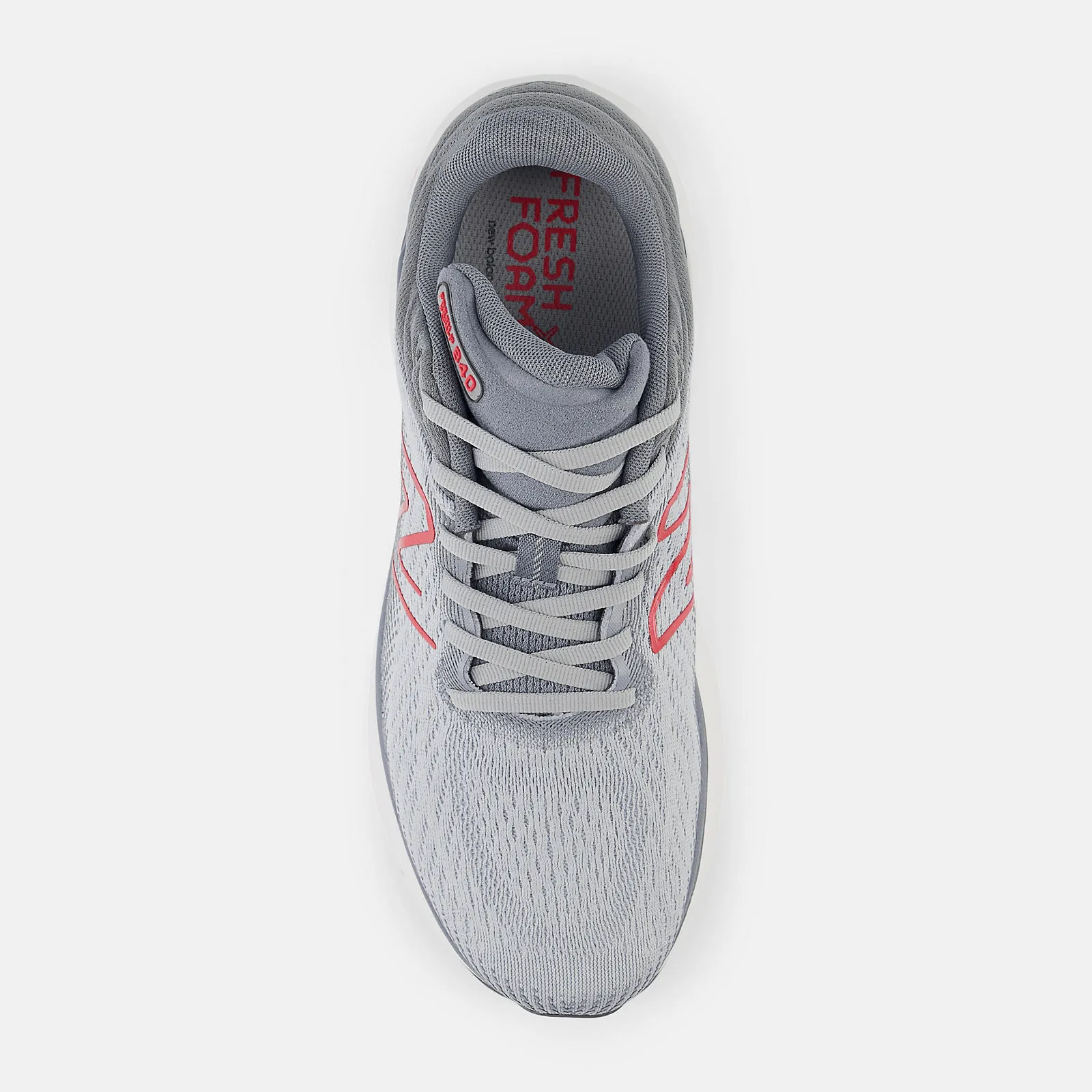 New Balance Men's Fresh Foam x 840 Walking Shoes- Grey/Red