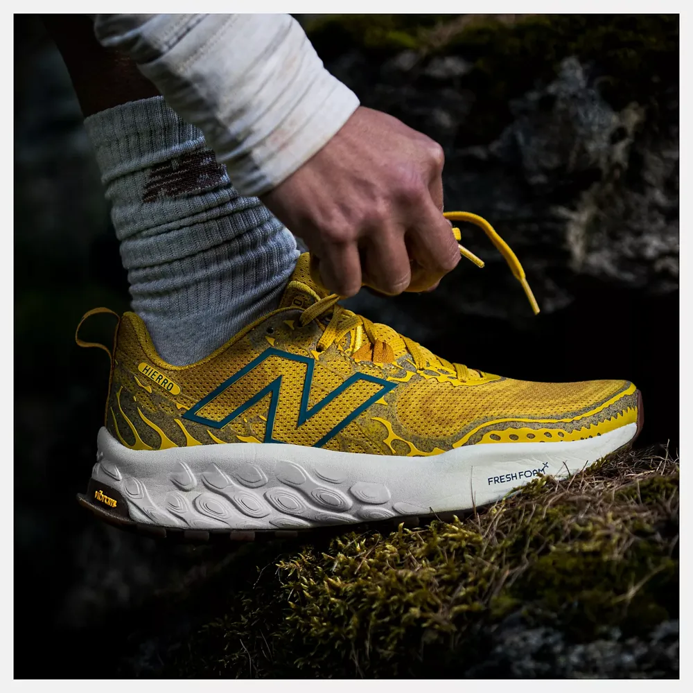New Balance Women's Fresh Foam X Hierro v8 Sneaker (Ginger Lemon with Calcium and Terrarium)