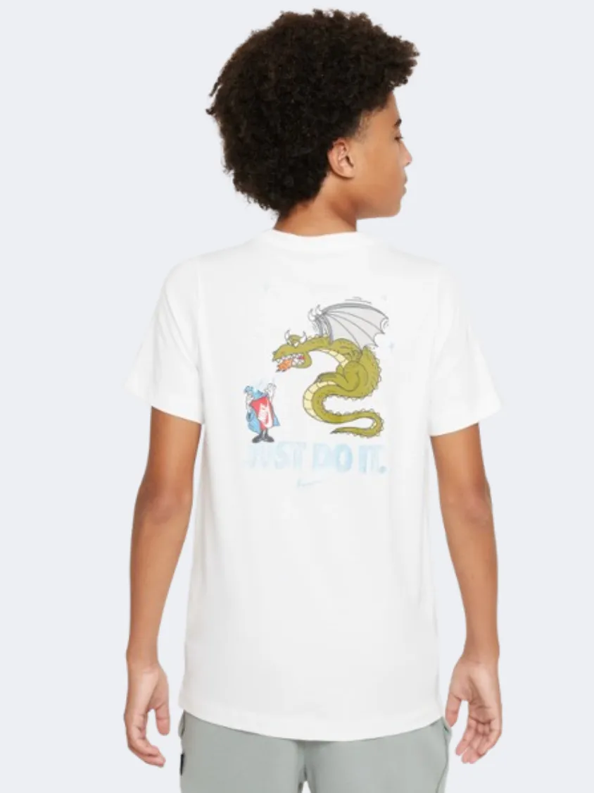 Nike Boxy 3 Lunar New Year Boys Lifestyle T-Shirt White