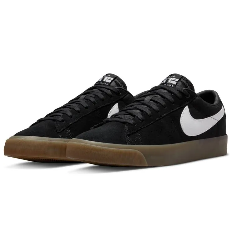 Nike SB Blazer Low Pro GT Skateboard Shoe - Black/White-Black-White