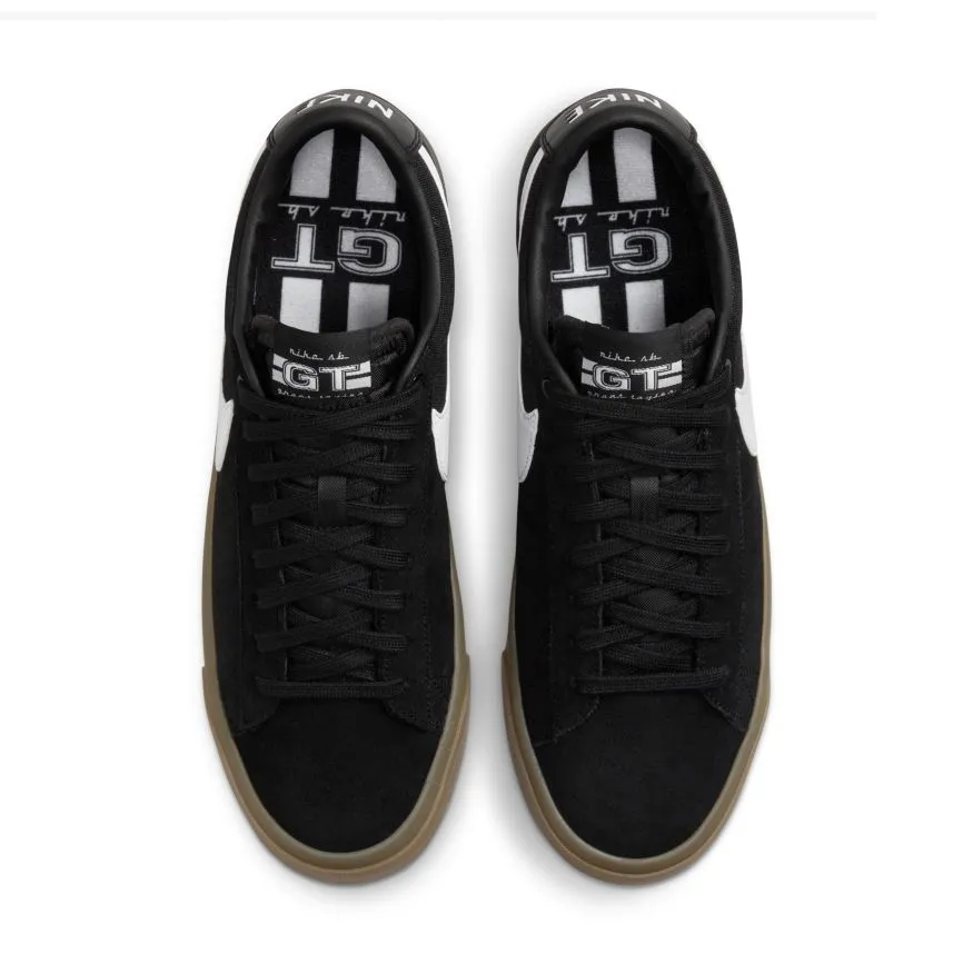 Nike SB Blazer Low Pro GT Skateboard Shoe - Black/White-Black-White