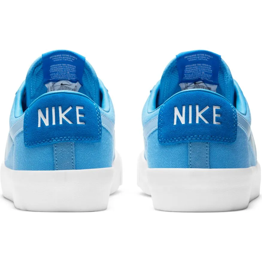 Nike SB Blazer Low Pro GT Skateboard Shoe - Coast/Psychic Blue-Signal Blue-White